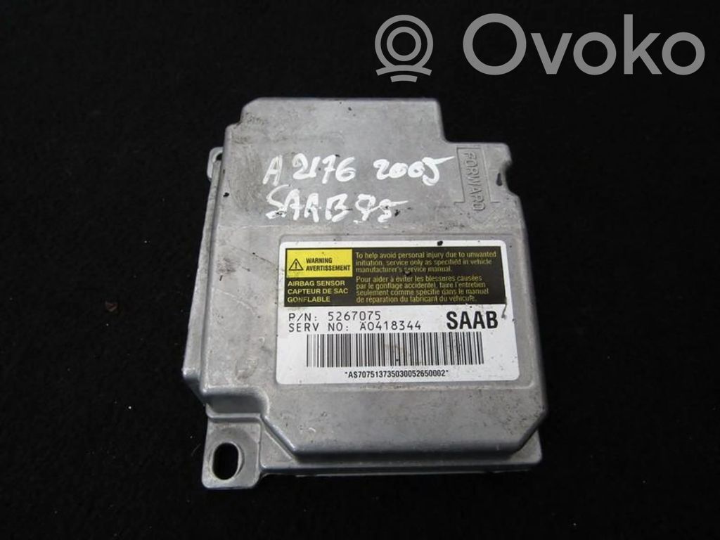 Centralina/modulo airbag   5267075,A0418344,5267075,A0418344