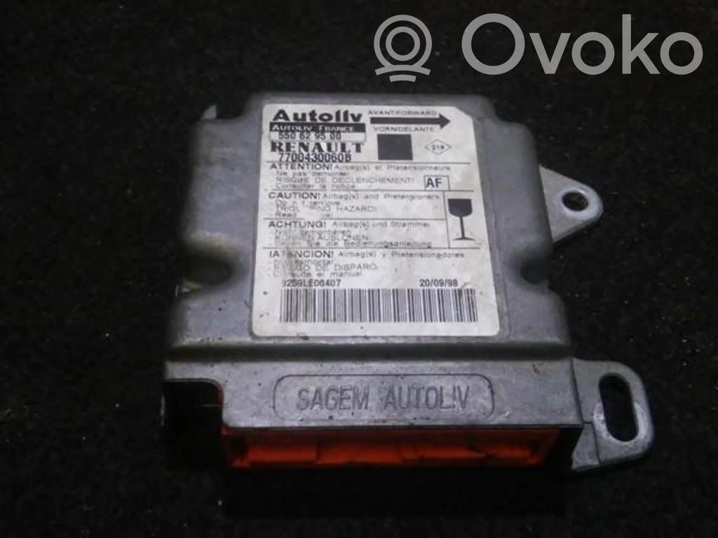 Unidad de control/módulo del Airbag   7700430060B,550629500,550629500,7700430060B,8259LE00407