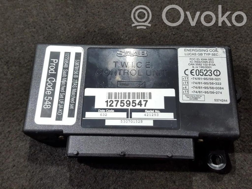 Other control units/modules   12759547,53070152B,12759547,12759548,3582102613A,53070152B,53070156B