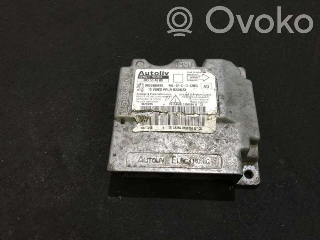 Centralina/modulo airbag   9655880880,603554600,603554600,9655880880