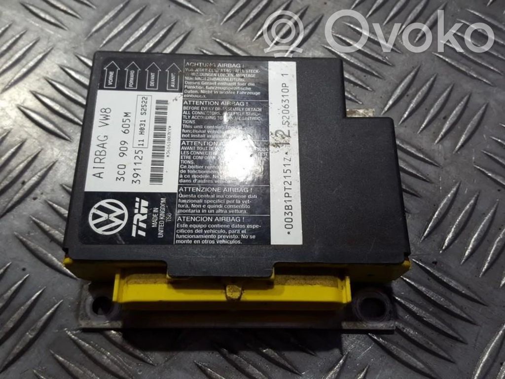 Volkswagen PASSAT B6 Unitate/modul de comandă airbaguri 
