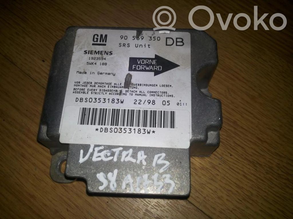 Module de contrôle airbag   90569350DB,5WK4188,5WK4188,90569350DB