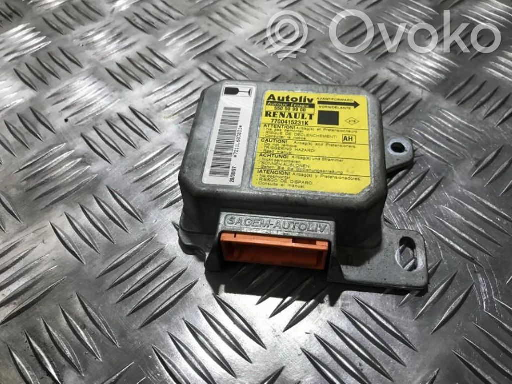 Centralina/modulo airbag   7700415231K,550509900,550509900,7700415231K