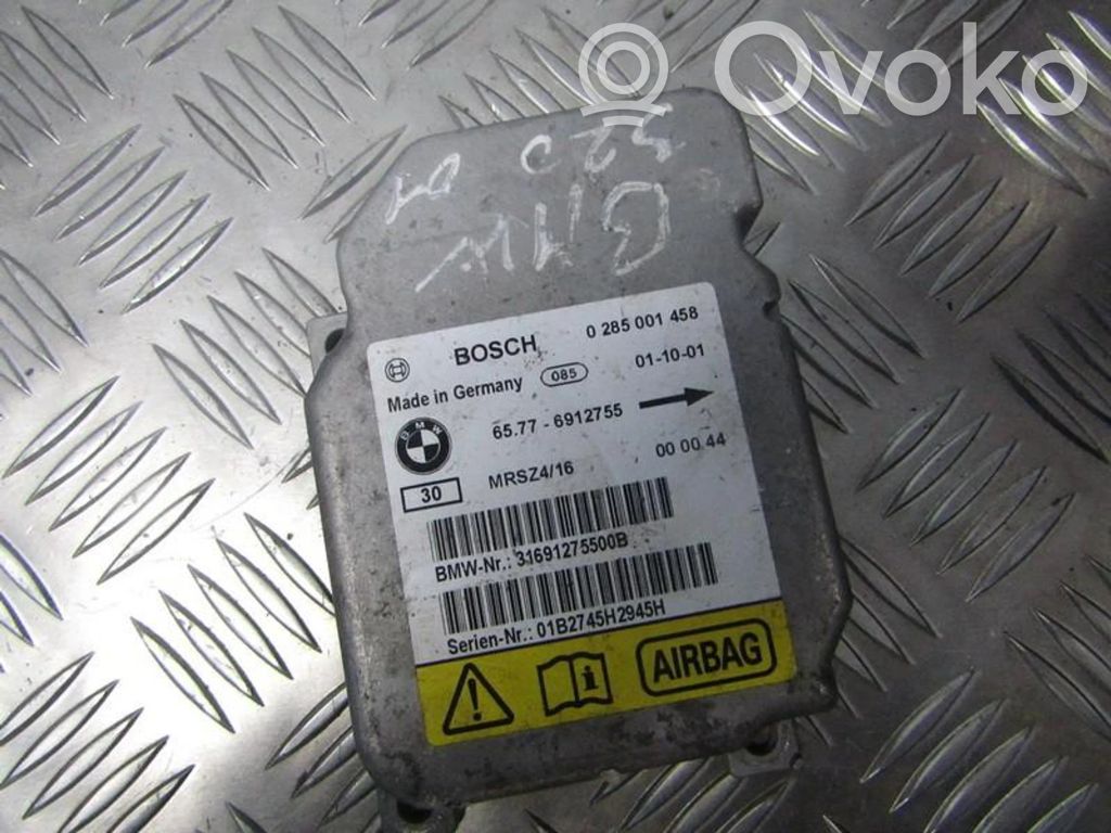 Module de contrôle airbag   65776912755,65776912755,0285001458,65776912755,65776912755