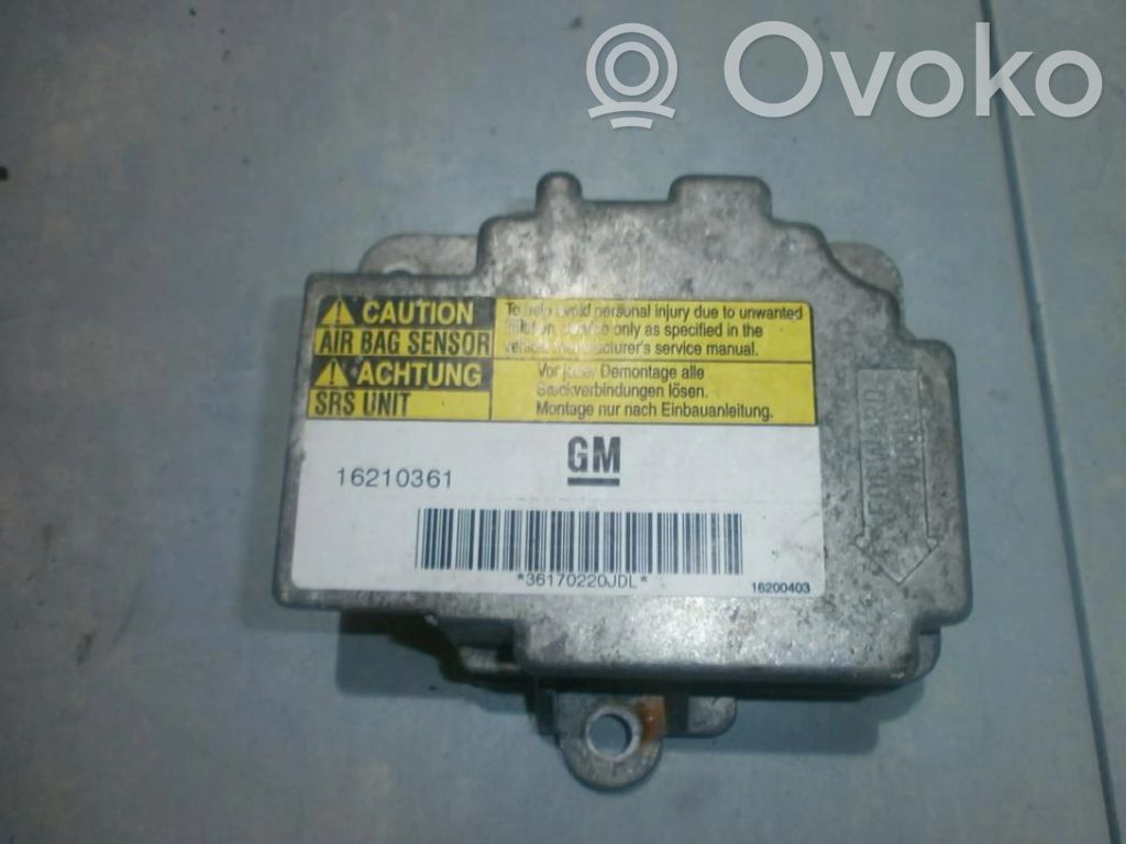 Opel Sintra Centralina/modulo airbag 