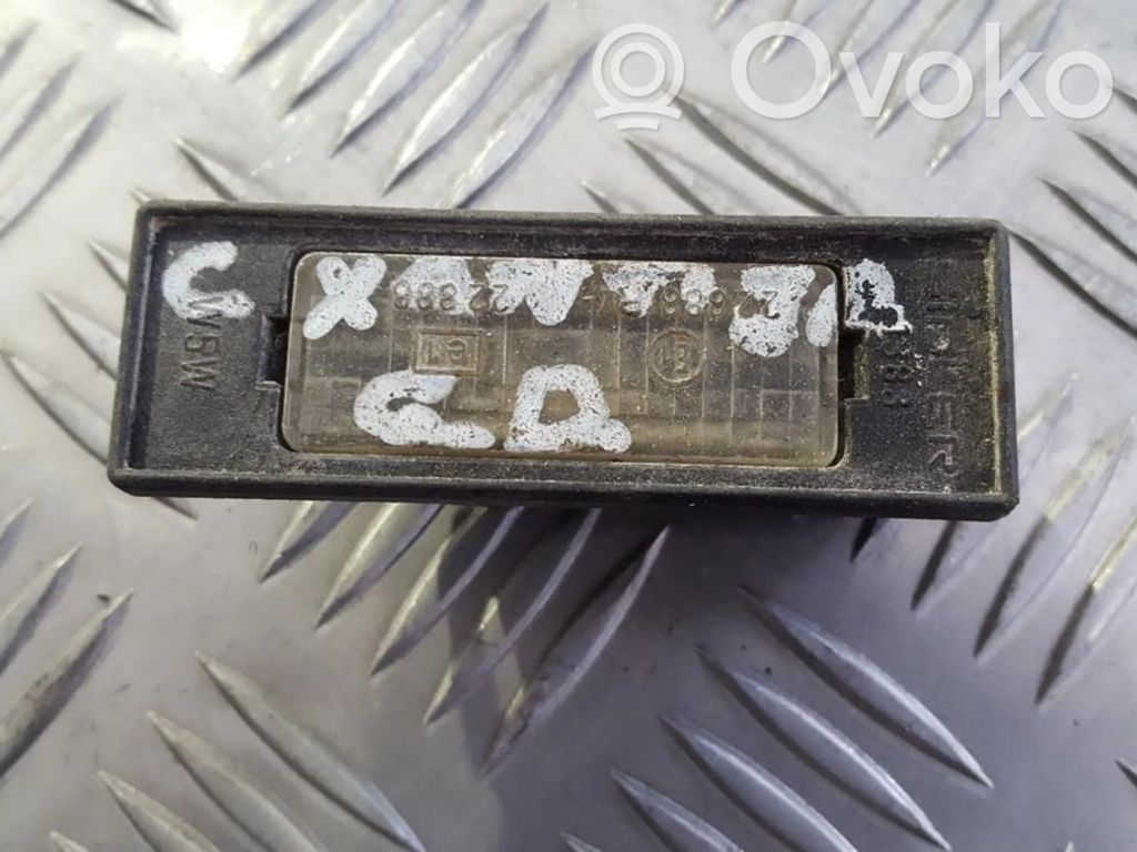 Citroen Xantia Éclairage de plaque d'immatriculation 
