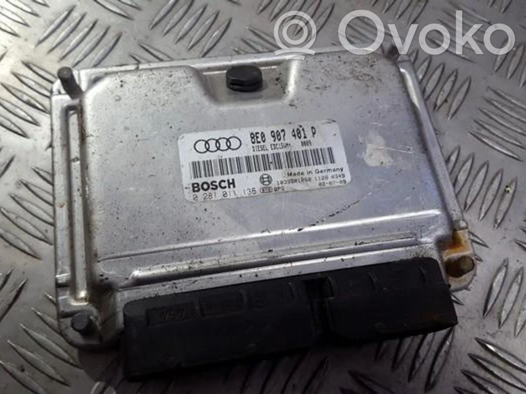 Unidad de control/módulo del motor   8E0907401P,0281011136,0281011136,8E0907401P