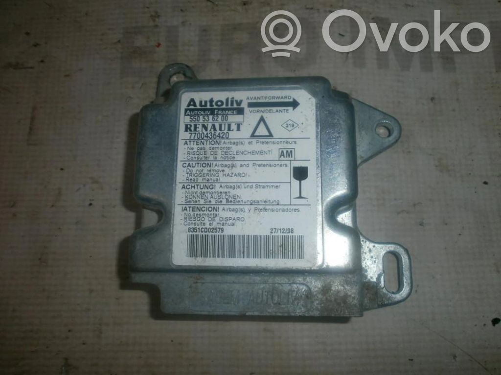 Renault Laguna I Airbag control unit/module 