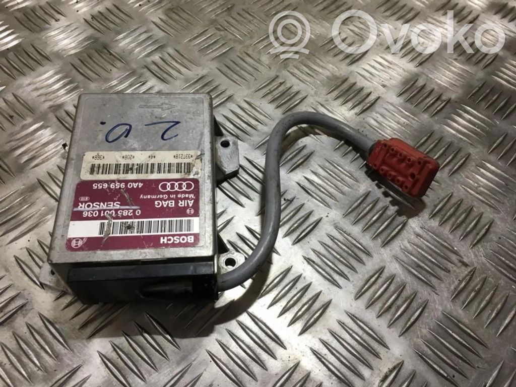 Unitate/modul de comandă airbaguri   0285001036,4A0959655,0285001036,4A0959655,93T218