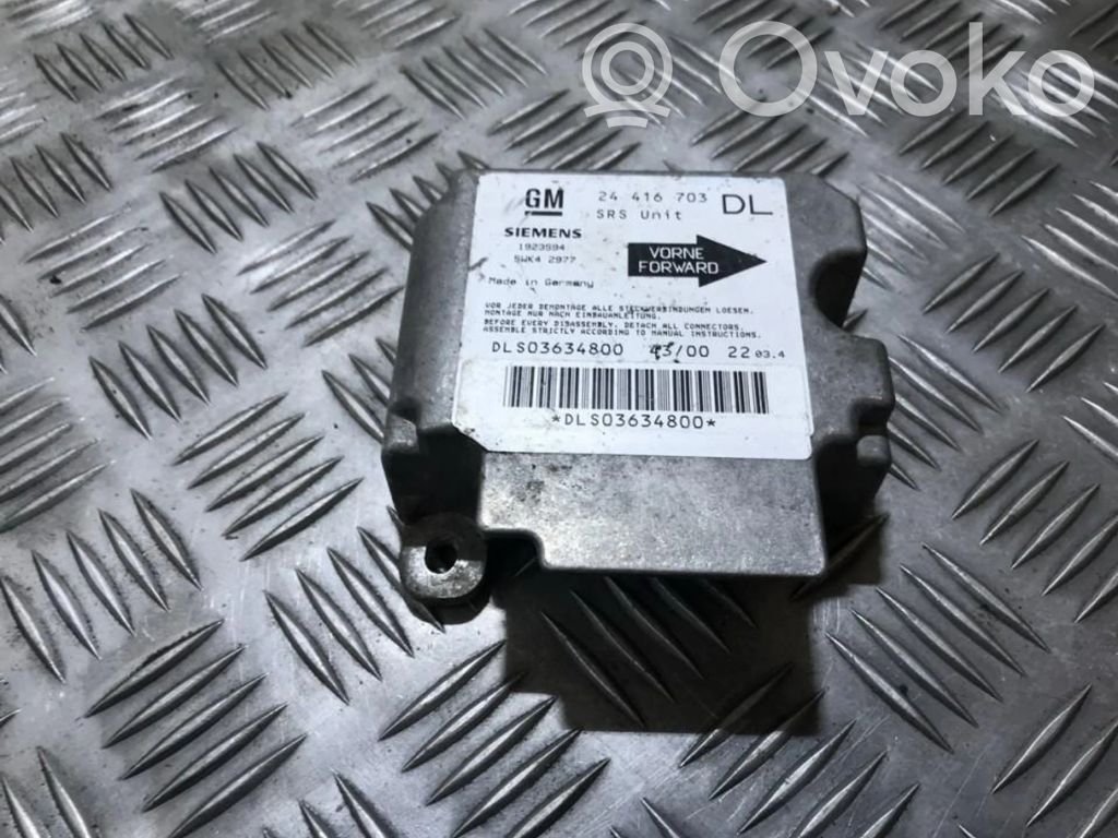 Opel Astra G Unitate/modul de comandă airbaguri 