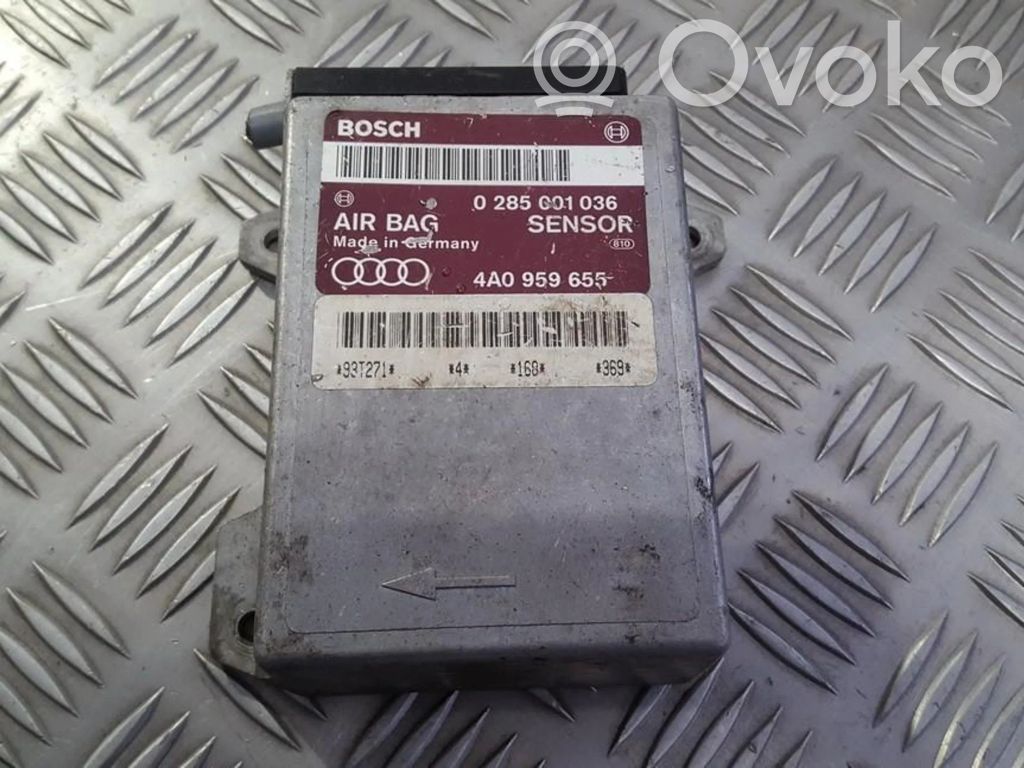 Centralina/modulo airbag   0285001036,4A0959655,0285001036,4A0959655