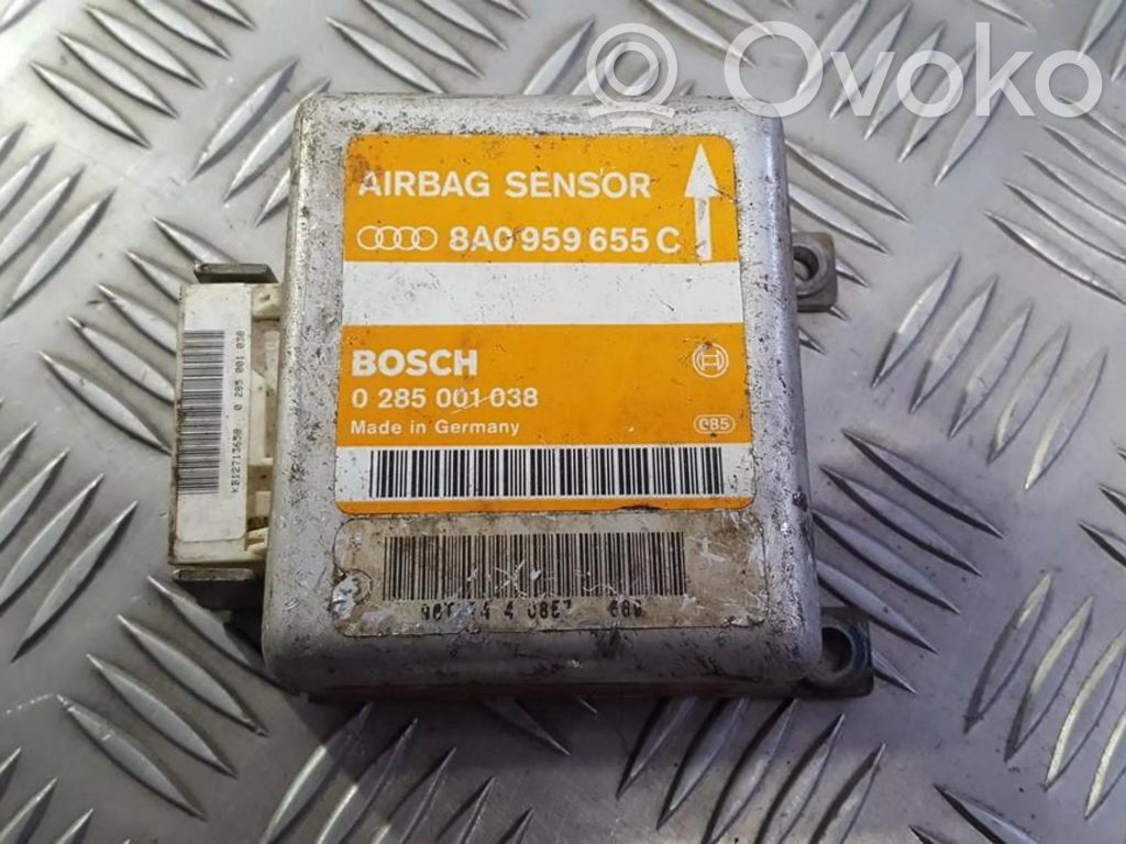 Module de contrôle airbag   8A0959655C,0285001038,0285001038,8A0959655C