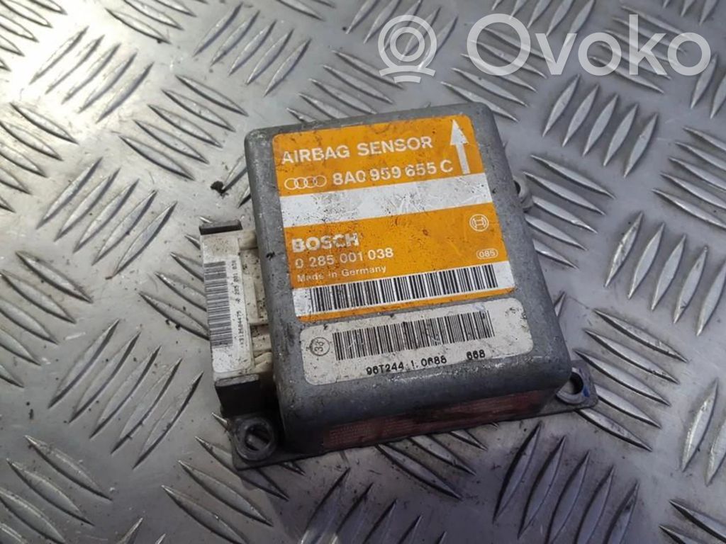 Module de contrôle airbag   8A0959655C,0285001038,0285001038,8A0959655C