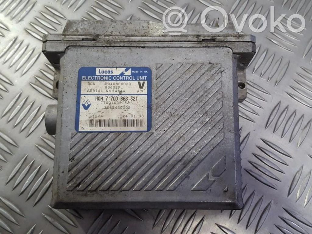 Engine control unit/module   7700868321,HOM7700868321,3085430002,54544,7700868321,H0M7700868321,HOM7700868321,R04080002D
