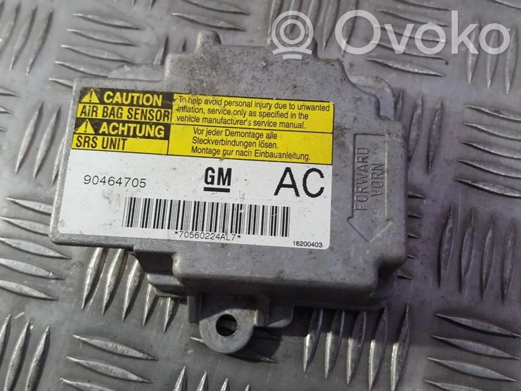 Sterownik / Moduł Airbag   90464705AC,GM90464705AC,16200403,90464705,90464705AC,GM90464705,GM90464705AC