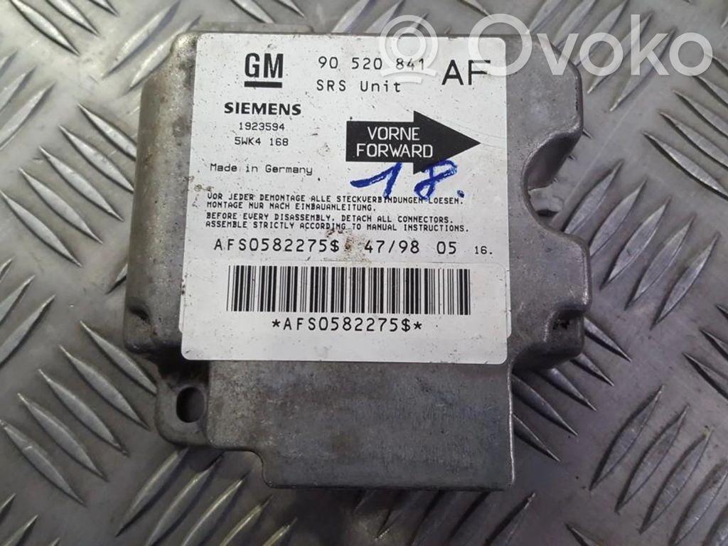 Opel Astra G Centralina/modulo airbag 