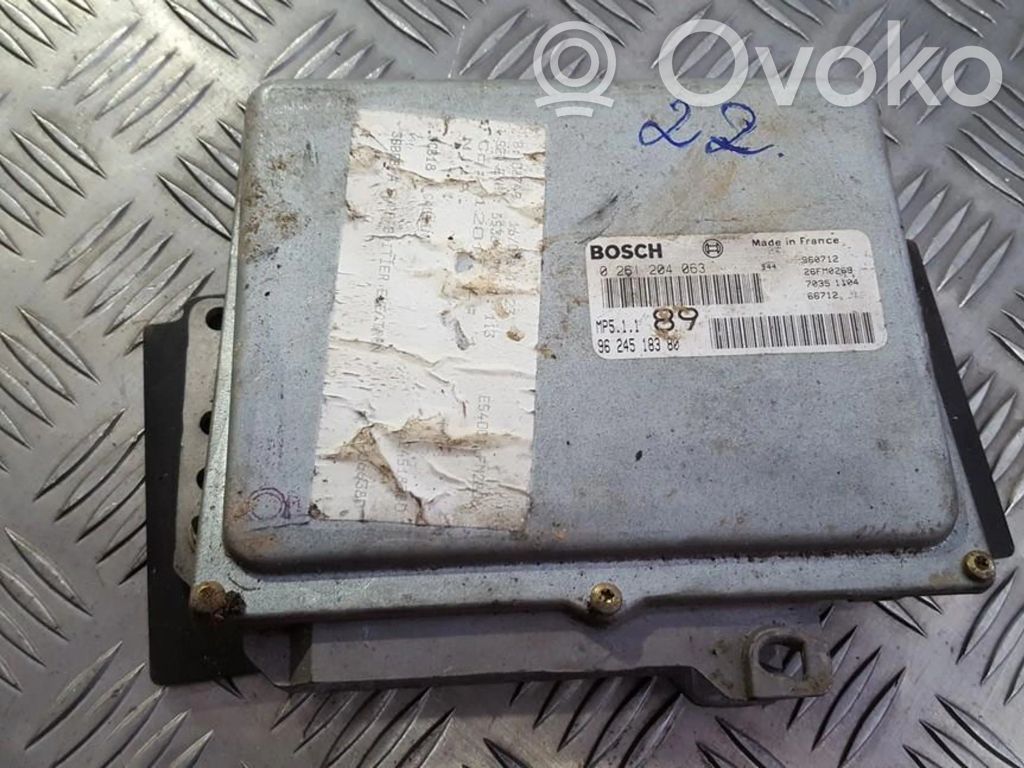 Unitate/modul de control motor   0261204063,9624518380,0261204063,9624518380