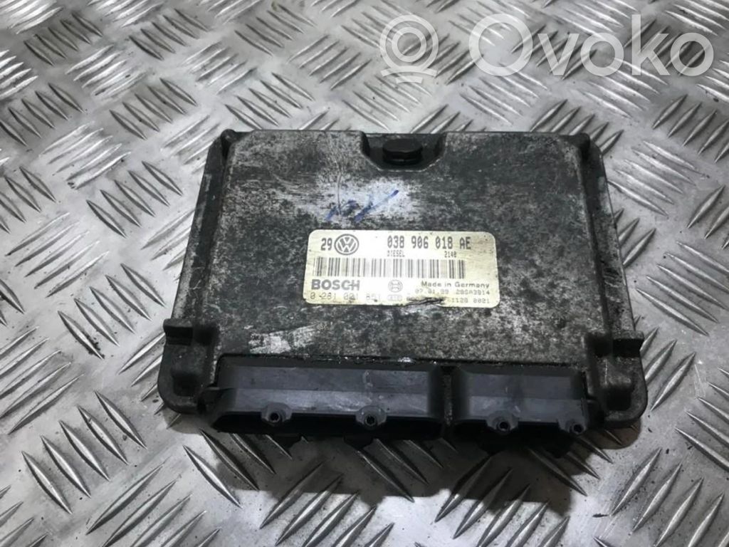 Engine control unit/module   038906018AE,0281001851,0281001851,038906018AE,11280021,28SA3814