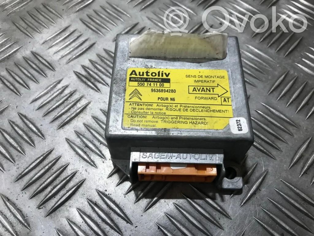 Centralina/modulo airbag   9636894280,550741100,550741100,9636894280