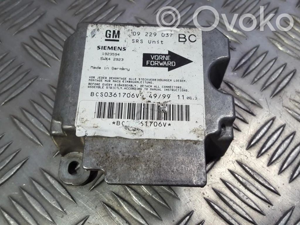 Opel Astra G Centralina/modulo airbag 