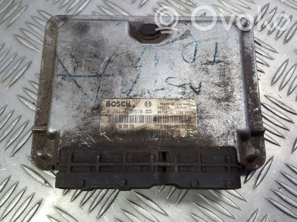 Opel Astra G Engine control unit/module 