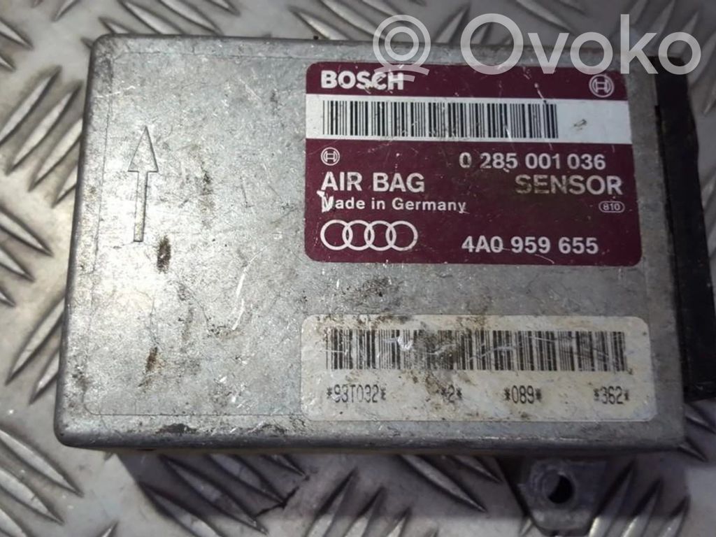 Centralina/modulo airbag   0285001036,4A0959655,0285001036,4A0959655