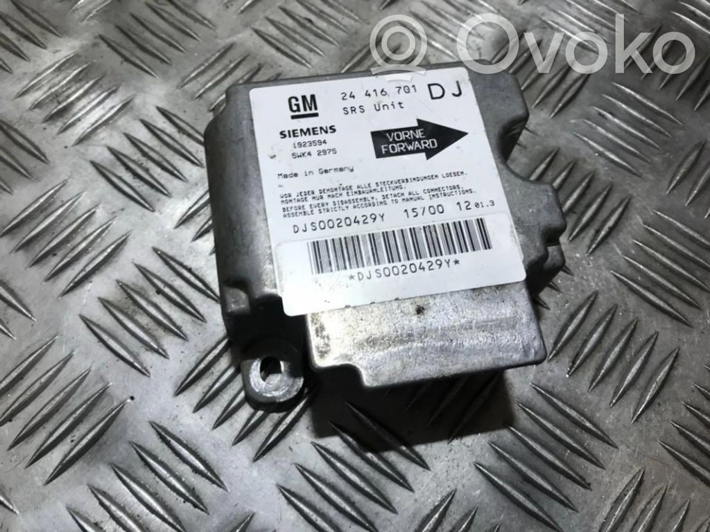 Centralina/modulo airbag   5WK42975,24416701,1923594,24416701,5WK42975,DJS0020429Y