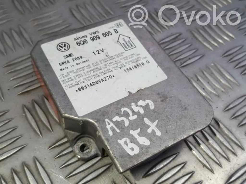 Unidad de control/módulo del Airbag   6Q0909605B,5WK2869,5WK2869,6Q0909605B