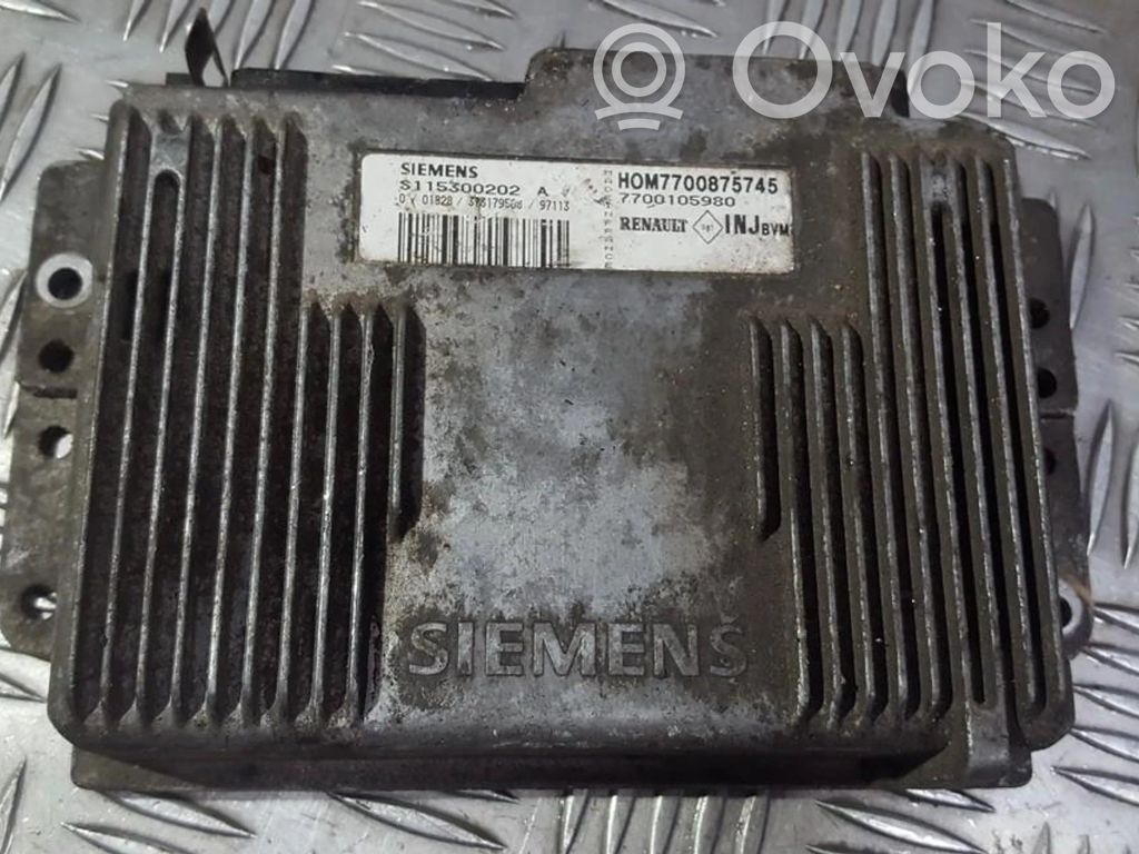 Unidad de control/módulo del motor   S115300202A,HOM7700875745,HOM7700875745,S115300202A