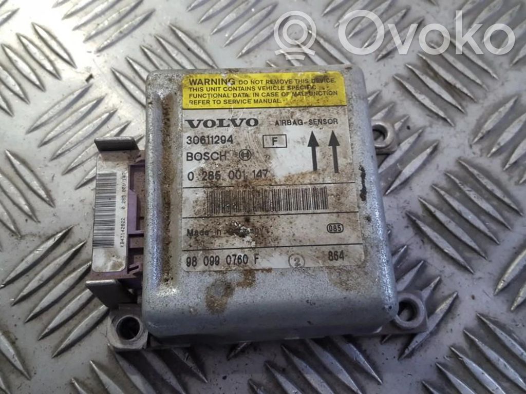 Volvo S40, V40 Centralina/modulo airbag