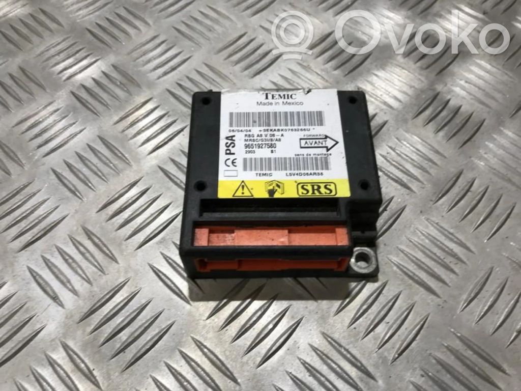 Centralina/modulo airbag   9651927580,2903,2903,9651927580
