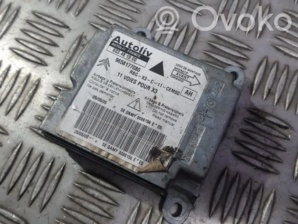 Airbag control unit/module   9658177080,603481900,603481900,9658177080