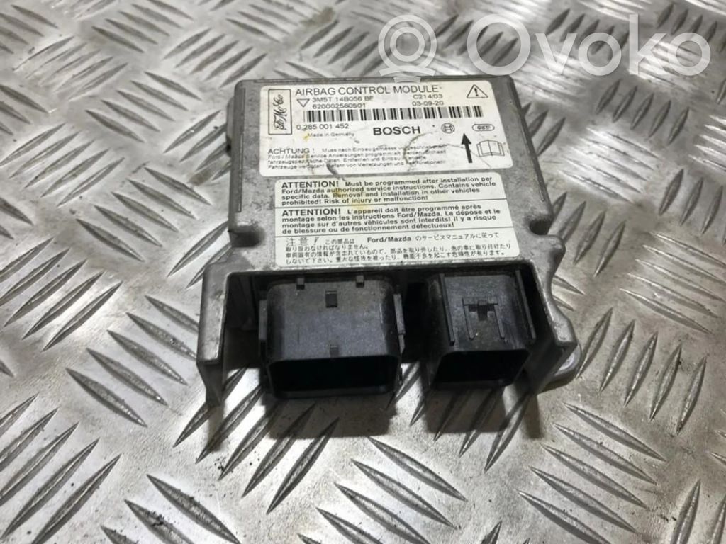 Module de contrôle airbag   3M5T14B056BF,0285001452,0285001452,3M5T14B056BF,620002560501