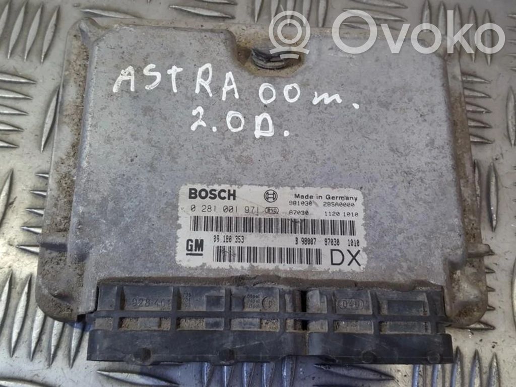 Moottorin ohjainlaite/moduuli   0281001971,09180353,0281001971,09180353