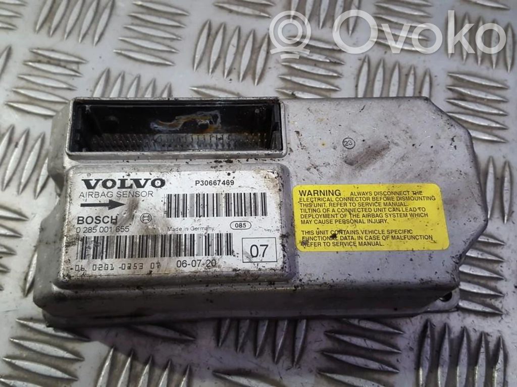 Centralina/modulo airbag   0285001655,P30667469,0285001655,P30667469