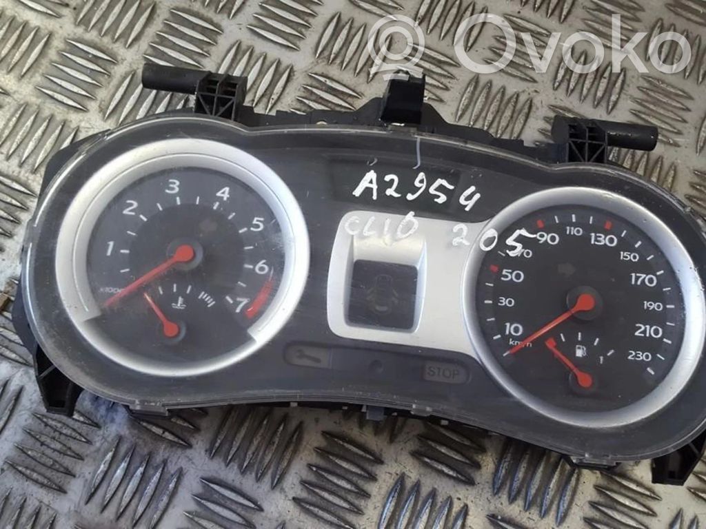 Renault Clio III Speedometer (instrument cluster) 