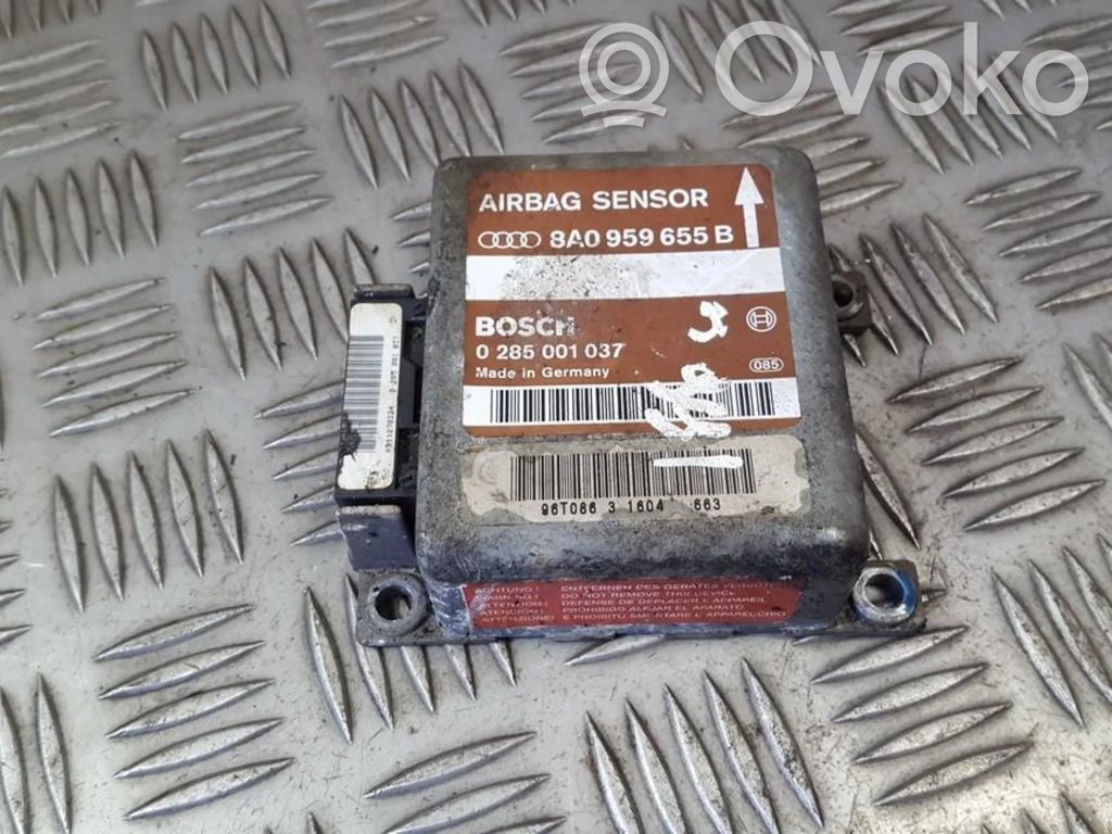 Module de contrôle airbag   8A0959655B,0285001037,0285001037,8A0959655B