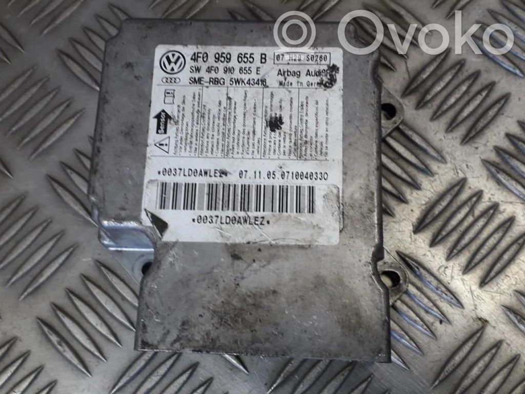 Module de contrôle airbag   4F0959655B,4F0910655E,4F0910655E,4F0959655B,5WK43416