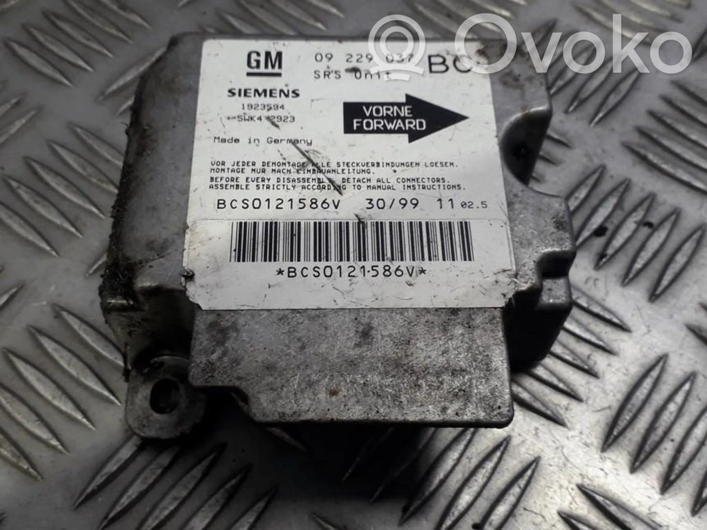 Opel Astra G Centralina/modulo airbag 