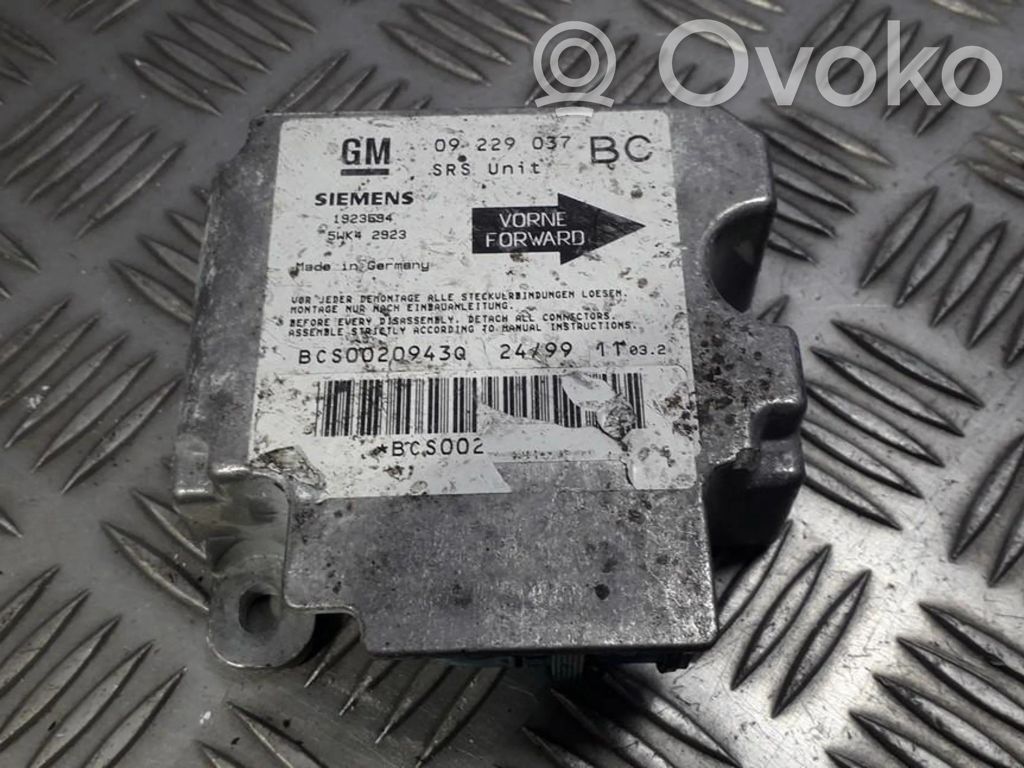 Opel Astra G Centralina/modulo airbag 