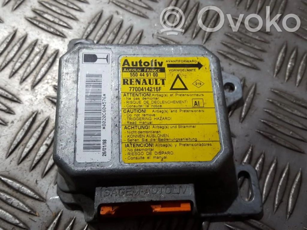 Renault Laguna I Centralina/modulo airbag 