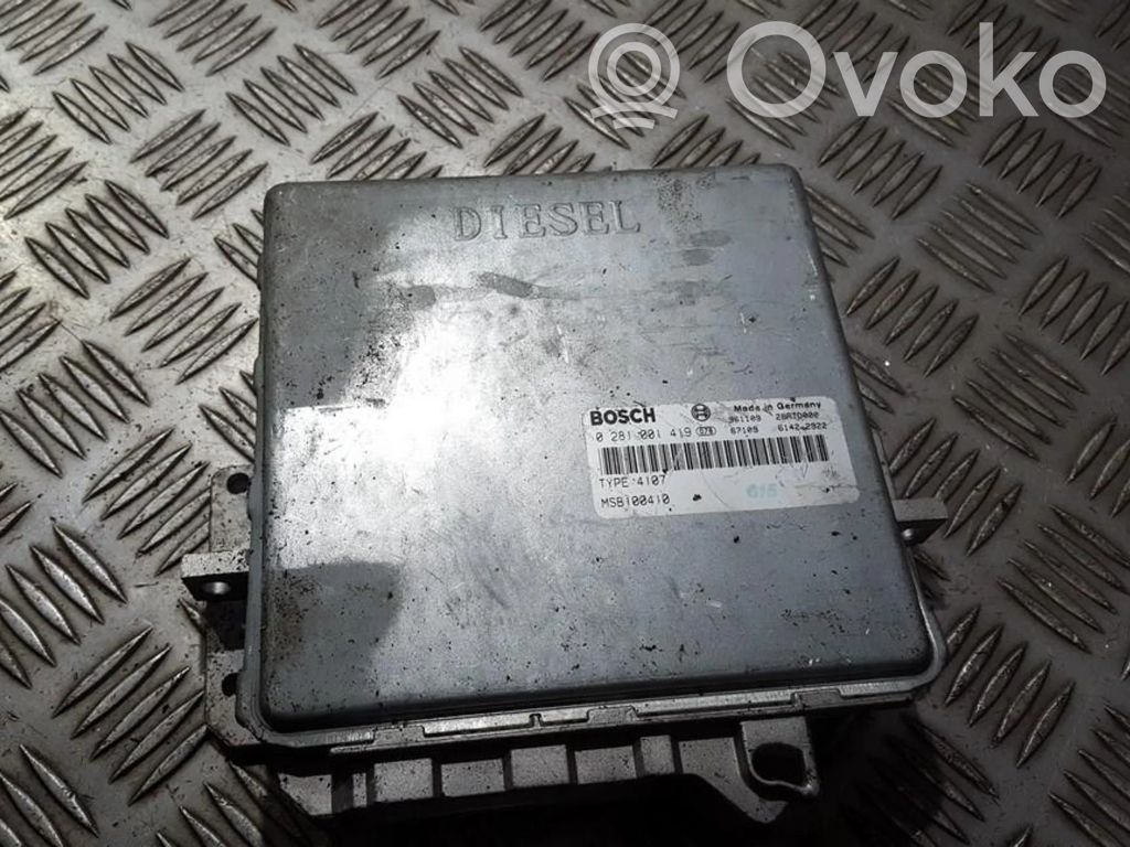 Unidad de control/módulo del motor   0281001419,MSB100410,0281001419,MSB100410