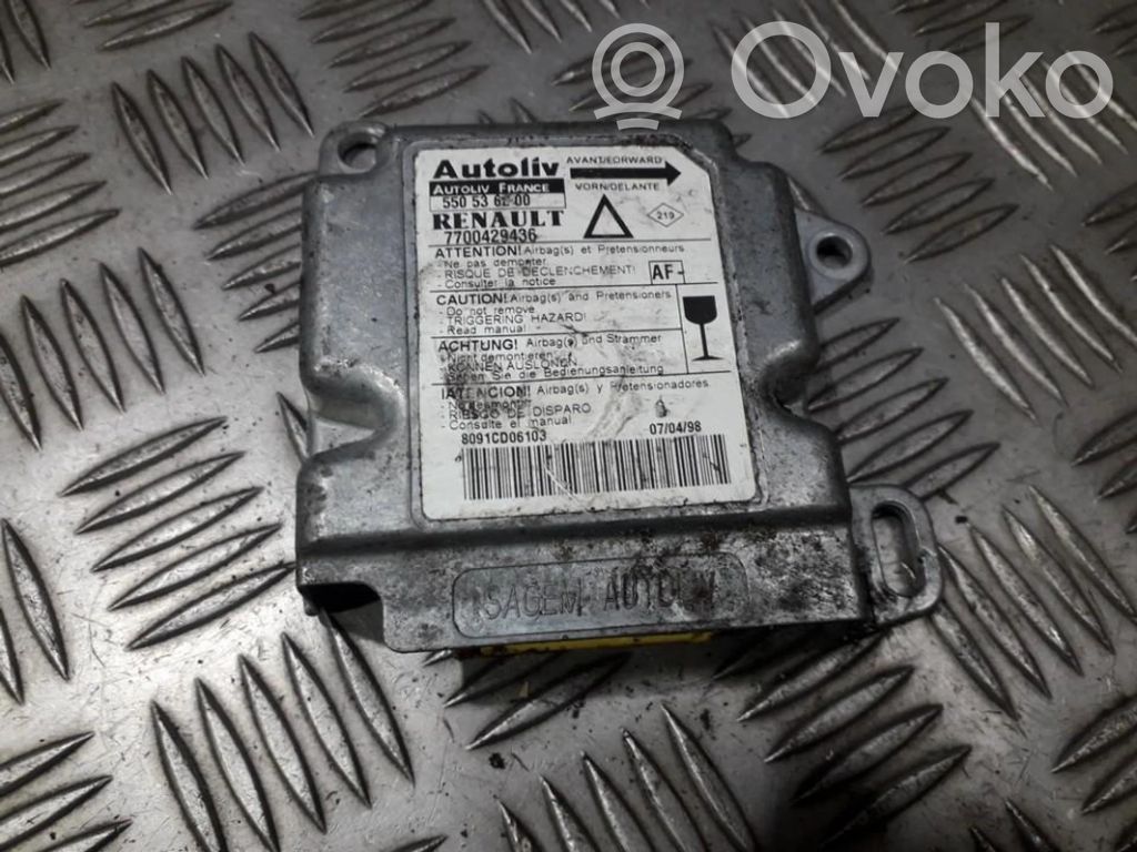 Renault Laguna I Module de contrôle airbag 
