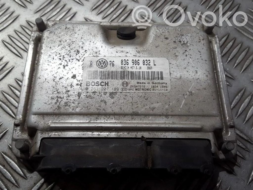 Unidad de control/módulo del motor   036906032L,026120718926SA7572,0261207189,036906032L,26SA7572