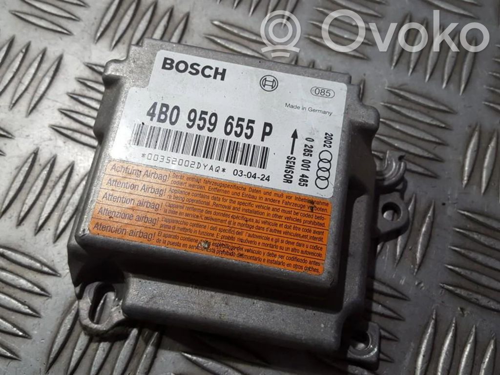 Audi A6 S6 C5 4B Centralina/modulo airbag