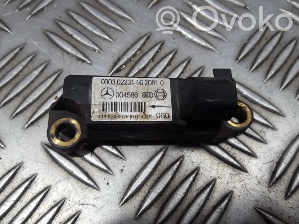 Mercedes-Benz Vaneo W414 Airbagsensor Crashsensor Drucksensor 