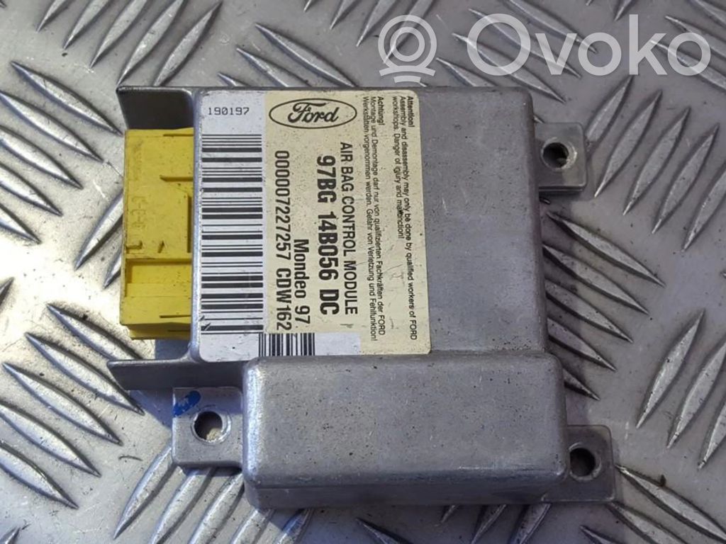 Centralina/modulo airbag   97BG14B056DC,000007227257,000007227257,97BG14B056DC