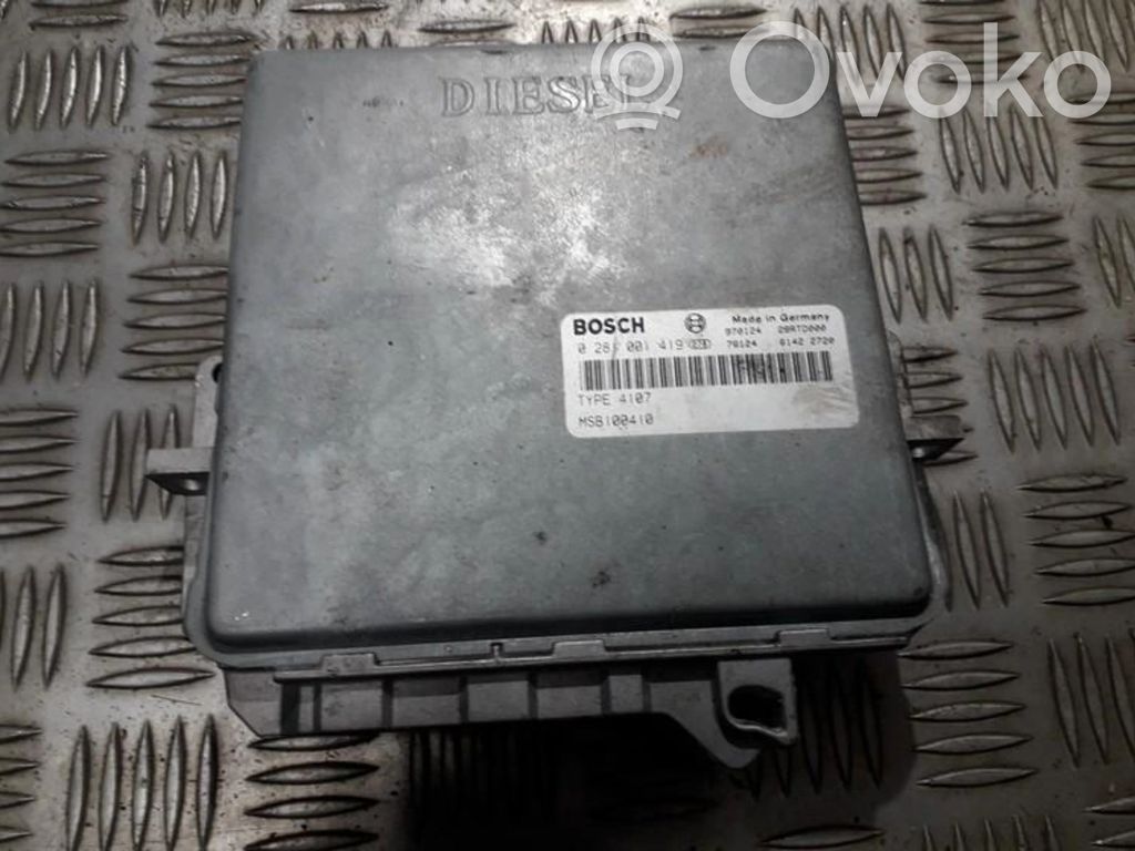 Unidad de control/módulo del motor   0281001419,MSB100410,0281001419,MSB100410