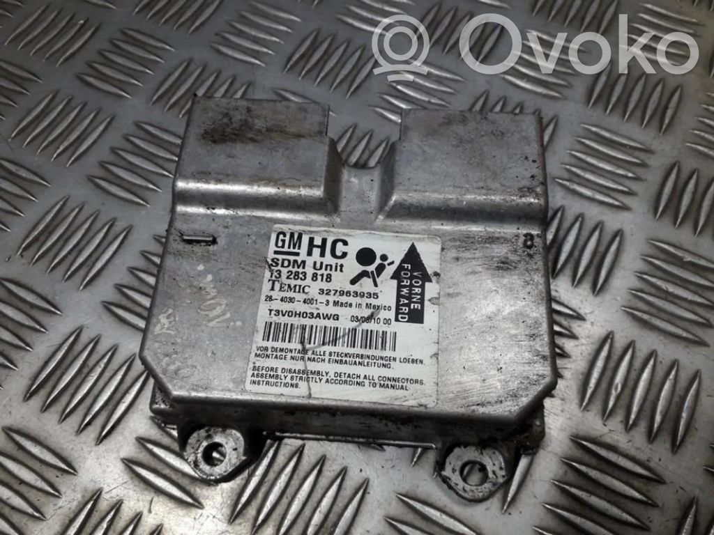 Module de contrôle airbag   13283818,327963935,13283818,327963935