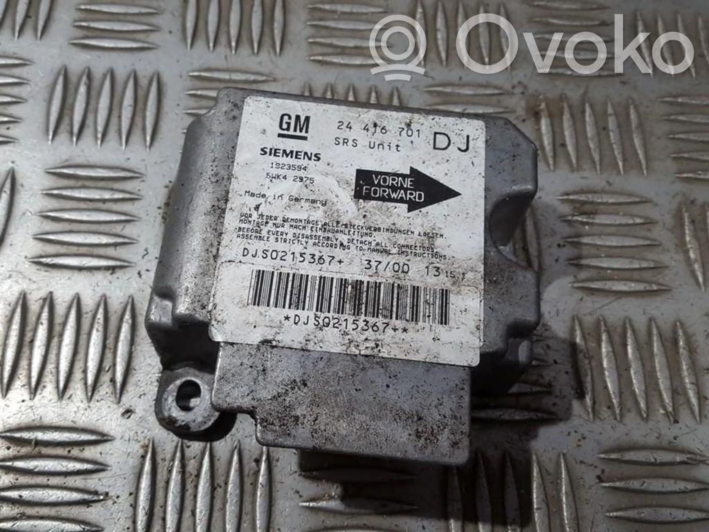 Opel Vectra B Unitate/modul de comandă airbaguri 